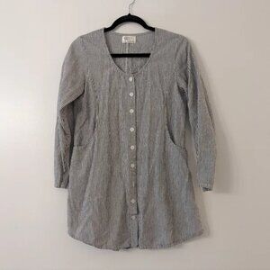 Sue Handman Fabric Collage Art Tunic Size Small